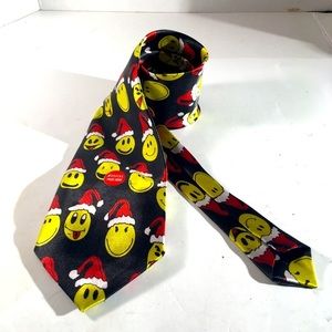 Funtyme Black Emoji Expressions Necktie